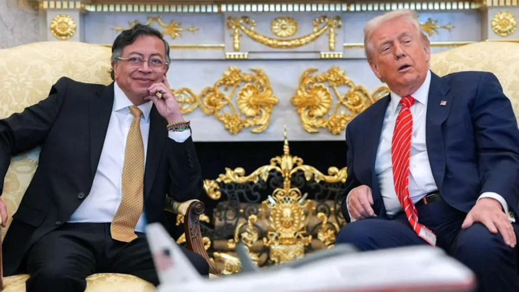 Tras una reunión con Petro, Trump retira la amenaza de EEUU a Colombia
