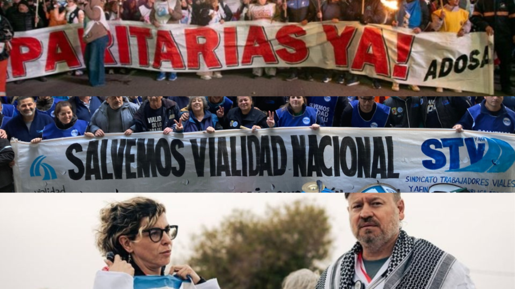 Fin de semana caliente: protestas en Santa Cruz, dununcian el vaciamiento de Vialidad y argentinos retenidos rumbo a Gaza